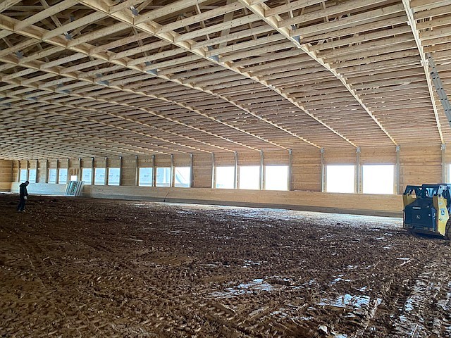 The new riding rink near Clifton will allow for therapeutic riding year around.