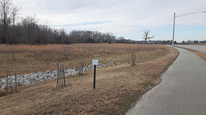 This parcel of land near the Workhouse Arts Center in Lorton will be home to the new police station.