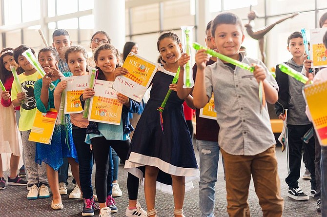 Students in Fairfax Symphony Orchestra “Link Up” 2019 music program.