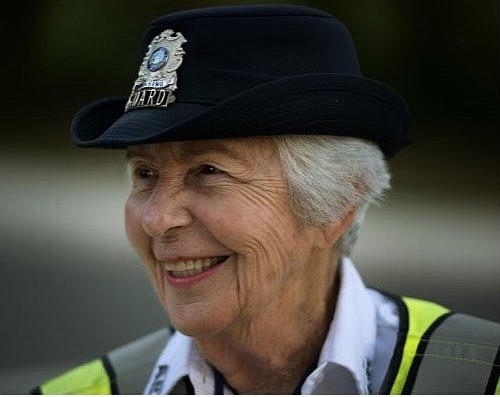 Retired Polk Elementary School crossing guard Charlotte Ross died Jan. 31 at the age of 95.