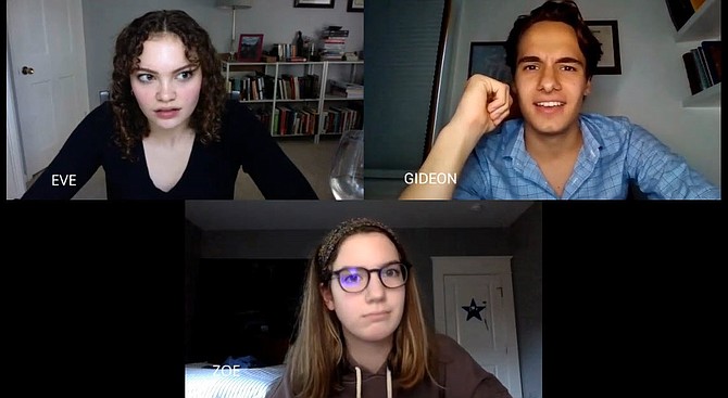 From left: Hannah Toronto, Claire Stephenson, Cole Sitilides.