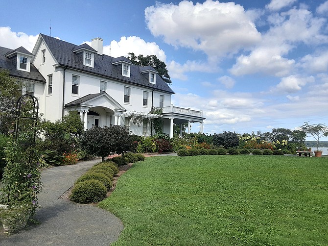 The mansion is a highlight of the farm.