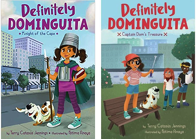 Terry Catasús Jennings is the author of the new chapter book series, ‘Definitely Dominguita,’ for young readers. Book 1 – Knight of the Cape; Book 2 – Captain Dom’s Treasure.