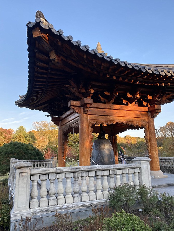 Bell of Peace & Harmony, Meadowlark Botanical Gardens, installed in 2011 to commemorate the equality, opportunity, and freedom Koreans once found in the United States.