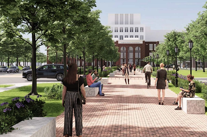 A ceremonial promenade will become a pedestrian gateway.