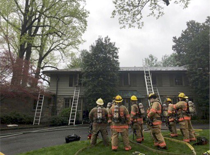 Approximately 100 firefighters responded to the two Potomac fires last Friday, April 9, 2021.