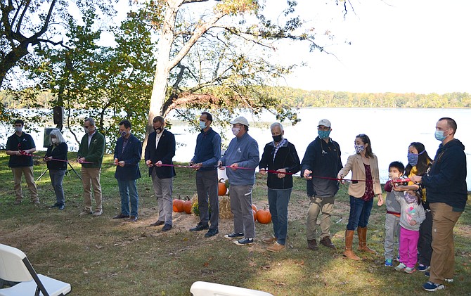 New parkland at Pohick Bay.