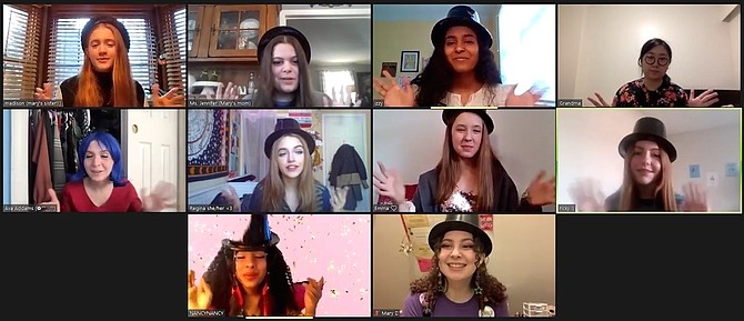 From left top: Julia Toloczko, Scarlett Spano, Keya Umesh, Erin Young; middle: Tess Jannery-Barney, Catherine Knecht, Abhaya Tyrka, Sarah Hilton; bottom: Talia-Rose Diorio, Katie Murchison.