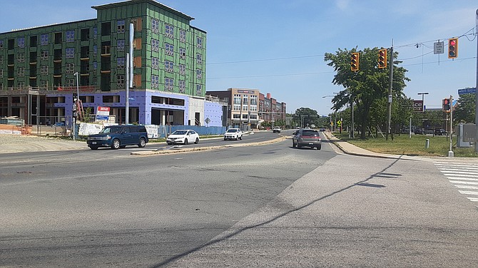 The intersection at Penn Daw sees much action as this area was dubbed a revitalization center on Richmond Highway.
