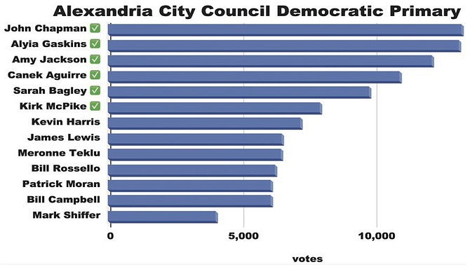 Alexandria City Council Democratic Primary.