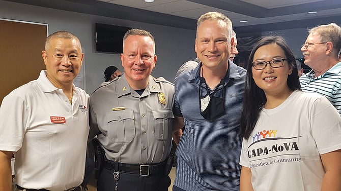 Gary Pan, Chief Davis, Captain Becker, Tian Olson.