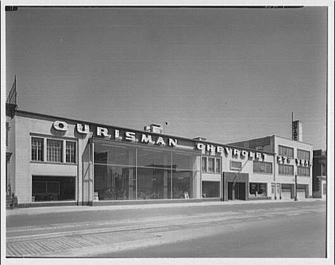 The original Ourisman dealership at 6th and History NE, Washington, D.C.