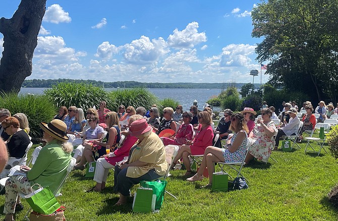 Twig members gather June 15 at the home of philanthropist Joe Viar for the installation of new officers and the final meeting of the year.