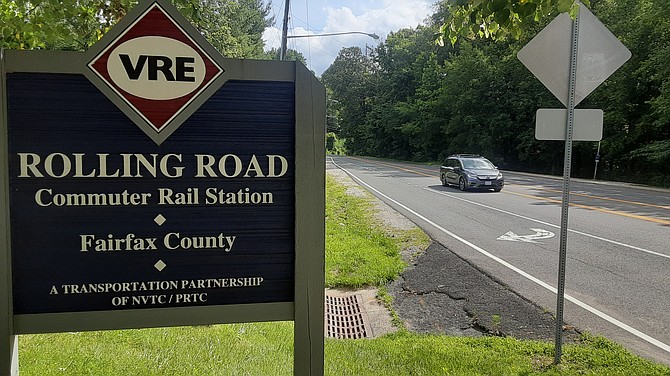 The parking lot and platform will be expanded at the Rolling Road VRE lot in Springfield.
