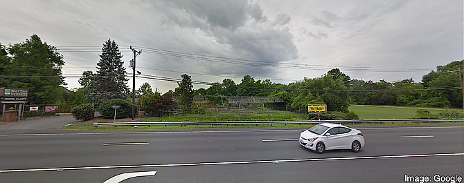 Location of the proposed Brightview Senior Living facility on Leesburg Pike, currently occupied by Wolf Trap Nursery.