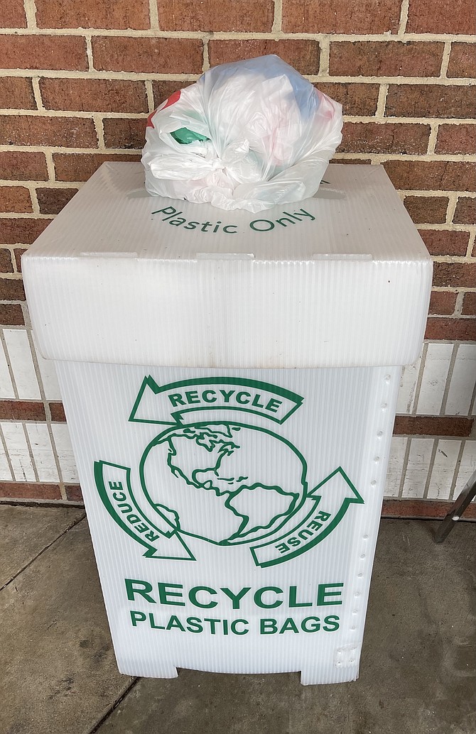 Many Arlington grocery stores collect plastic bags for recycling; they aren’t accepted by Arlington’s curbside pickup program.