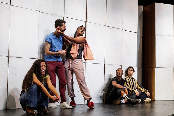 “Cartography” cast (L-R) Victoria Nassif, Vuyo Sotashe, Malaika Uwamahoro, Janice  Amaya, and Noor Hamd