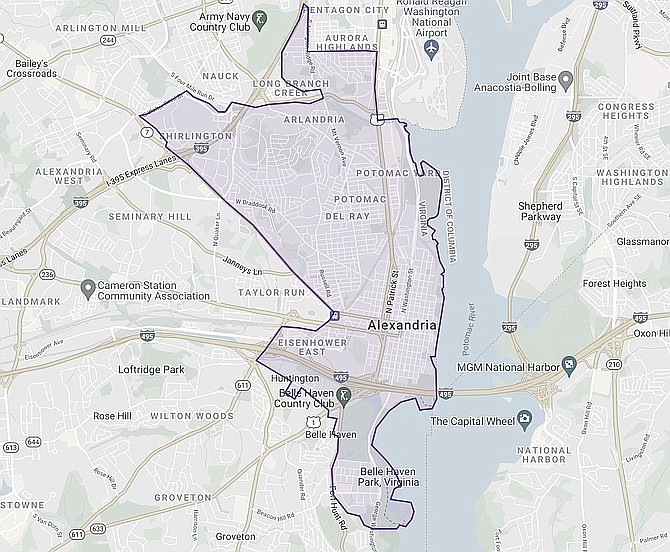The 45th House District includes Old Town, Belle View and Del Ray, stretching into Shirlington and Aurora Hills.