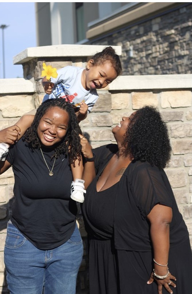 Corretta Lewis, pictured with her wife Mea and their son Caleb says that she almost lost her life due racism in healthcare.