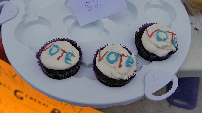 Election cupcakes in Arlington.