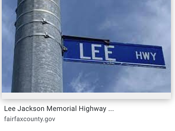 Lee Highway sign in Fairfax County