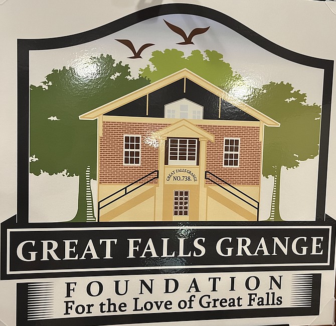 Official logo for the newly recognized [2019] Great Falls Grange Foundation. The grassroots organization seeks to manage and operate the Fairfax County-owned Great Falls Grange No. 738.