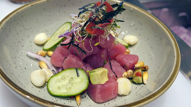 Tuna ceviche will join other interesting and unconventional versions of marinated fish on the ceviche bar.
