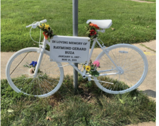 FABB conducted two ghost bike rides in 2021 for bicyclists killed on Fairfax County streets.