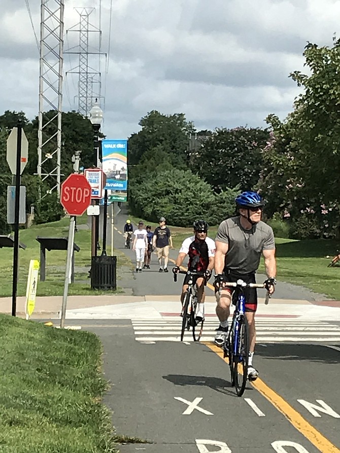 Fairfax County cyclists like these students in Reston near Langston Hughes MS and those crossing the street in the Town of Herndon are "vulnerable road users."