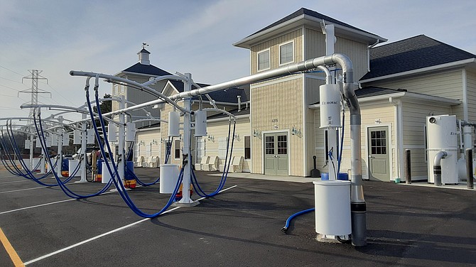 New car wash getting ready to open in Franconia.