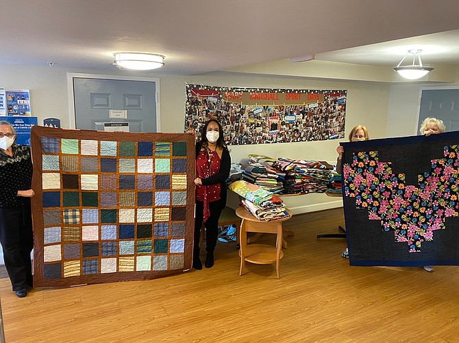 In addition to Mary Marshall Assisted Living, members of McLean Quilters Unlimited have gifted their work to organizations such the Assistance League of Northern, Virginia. Photo courtesy of McLean Quilter Unlimited
