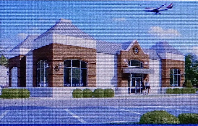 Artist’s rendition of the new, 3,200-square-foot commercial building.