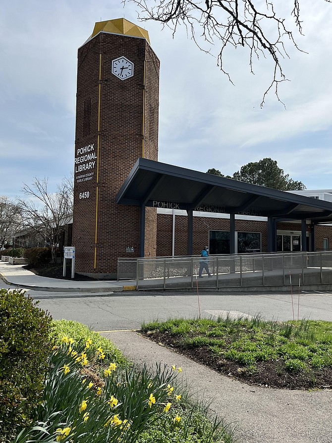 Pohick Regional Library, one of 22 libraries in the Fairfax County system, reopened in 2017 after closure for a two year, $5 million renovation