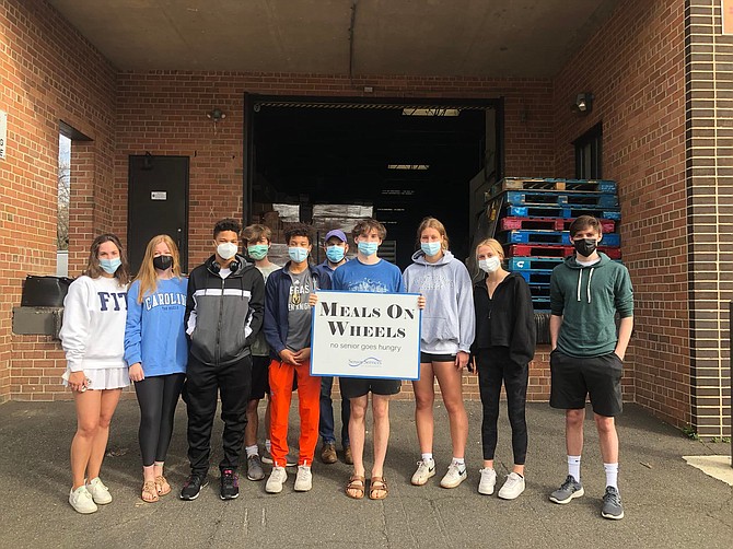 Members of the Alexandria City Highschool Honor Society volunteer with Meals on Wheels to celebrate SSA’s “March for Meals.”