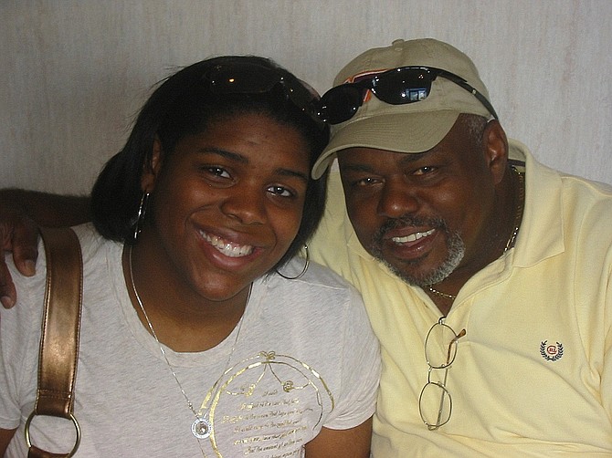 Erin and her dad, Grafton Peterson, in August 2006. Photo Courtesy of Celeste Peterson