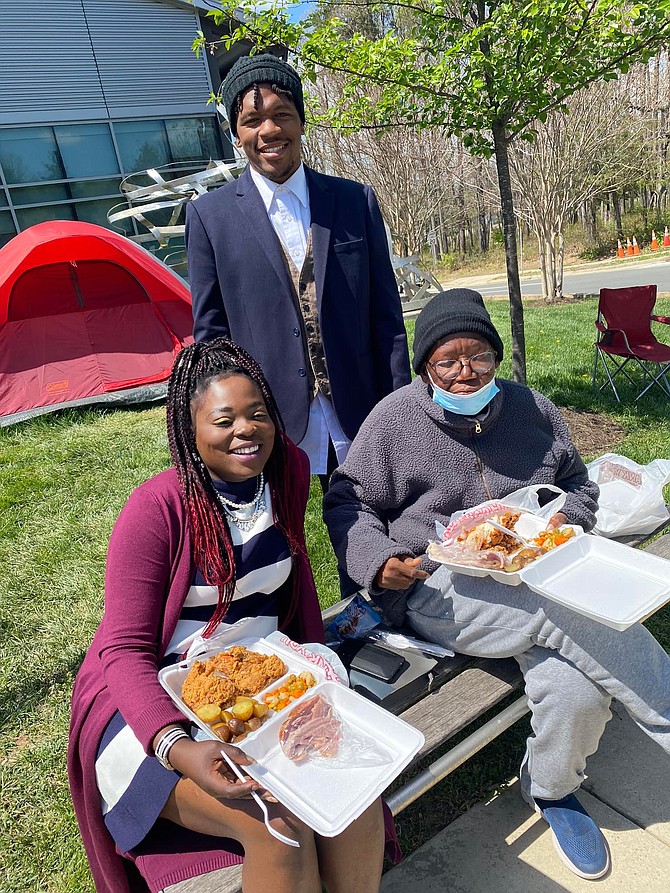 Easter 2022- A desperate need for low-income housing exists in Fairfax County. Our neighbors live in tents. A nearby church brings them dinner.