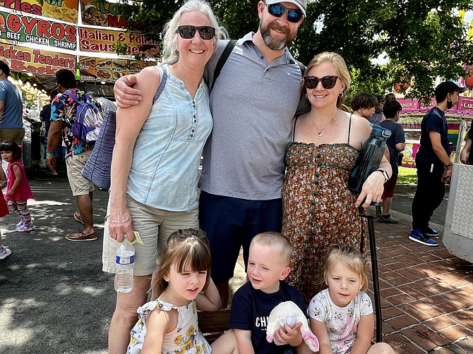 The Cole Family of Vienna comes for rides, prizes, and snow cones.