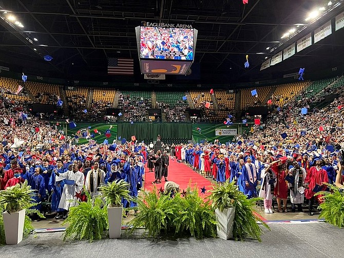 The inaugural graduating class of Alexandria City High School celebrates its commencement June 4 at George Mason University’s Eagle Bank Arena.