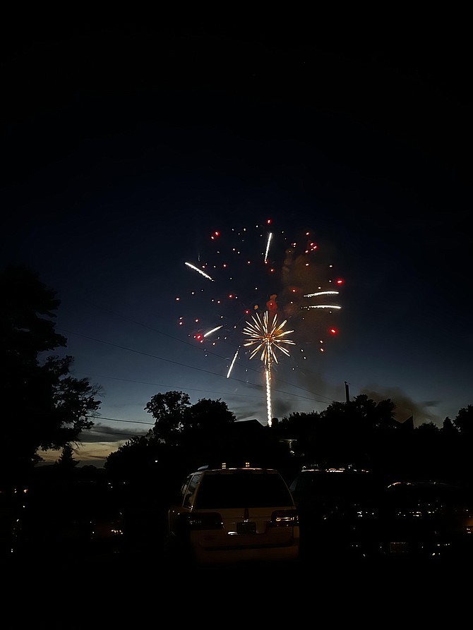 Fireworks in the Town of Herndon, July 4, 2022