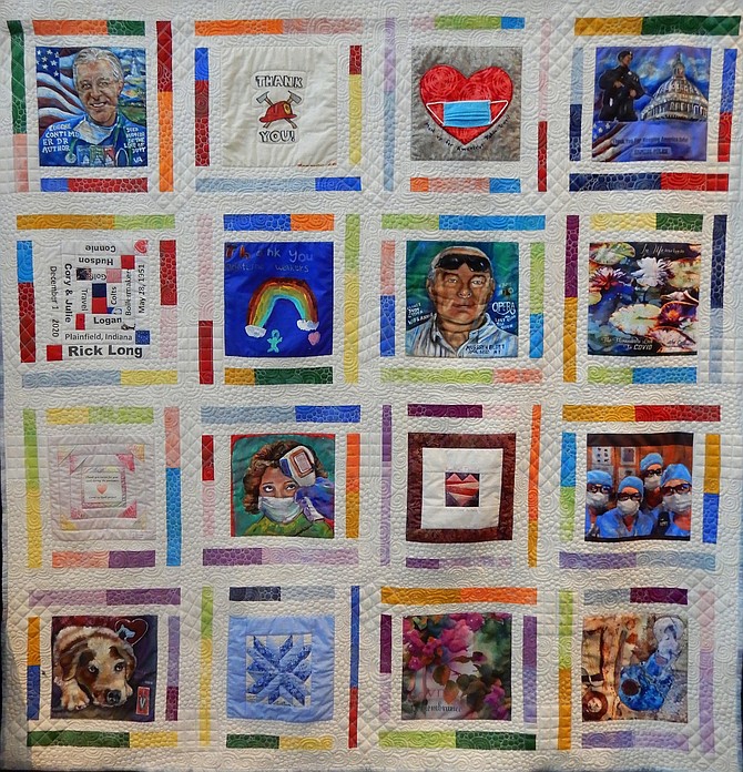 Healing: “COVID-19 Hope Quilt” is in remembrance of medical personnel, first responders and others who died during the pandemic.