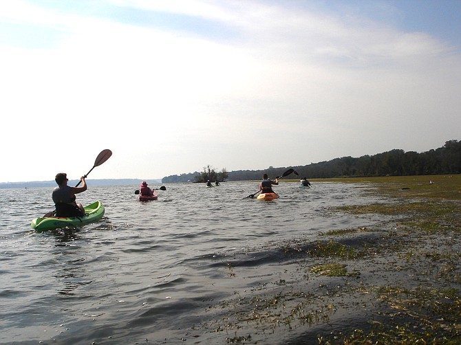 Paddlers on the Potomac River