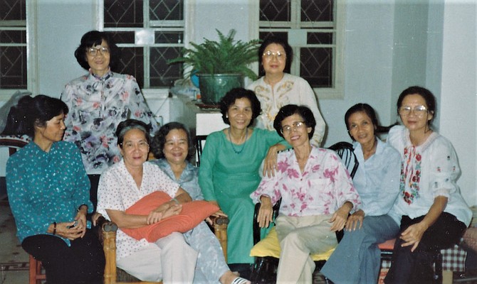 Reunion of the Saigon Sisters in 1989.