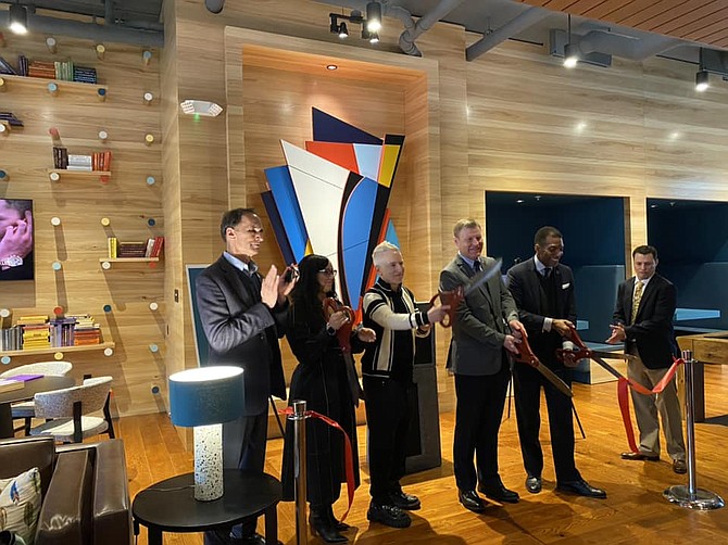 On Feb. 22, officials gathered to cut the ribbon on the long awaited opening of South Alex Apartments, a community at 2803 Poag St, Alexandria, that features 400 apartments with 54 affordable units.