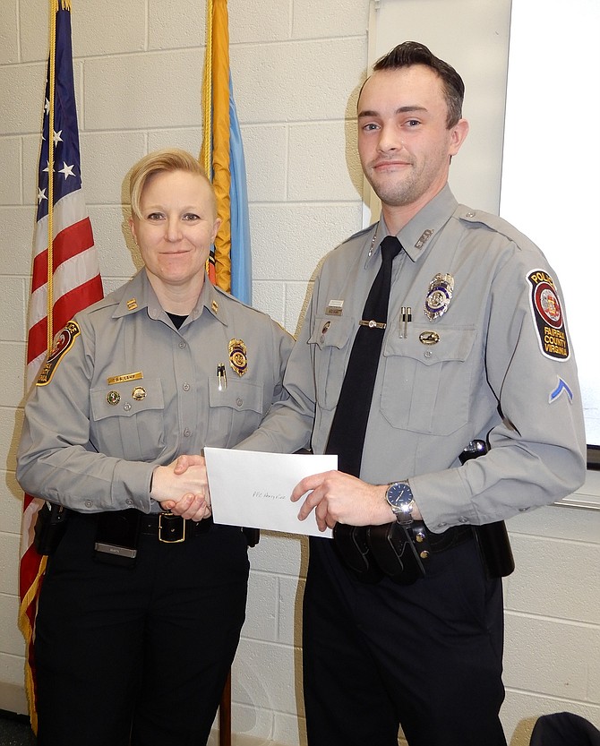 Capt. Rachel Levy honoring PFC Henry Viar.