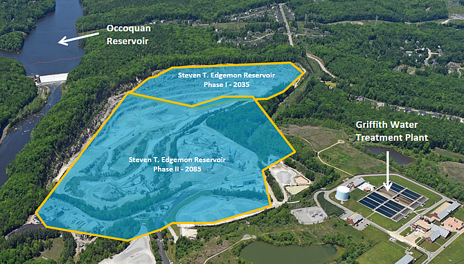 The reservoir will be in two phases.