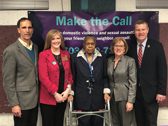 Supervisor Dan Storck, Lisa Sales, Mattie Palmore, Karen Stone, Chairman Jeff McKay