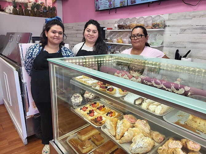 At Postres Victoria, Karla, Janet and Daisy keep the baked items and tea flowing.