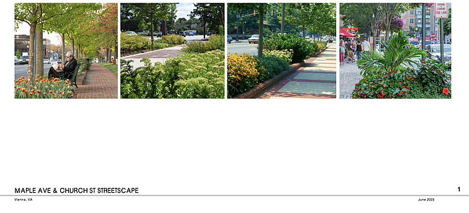 Maple Avenue and Church Street Landscape designs