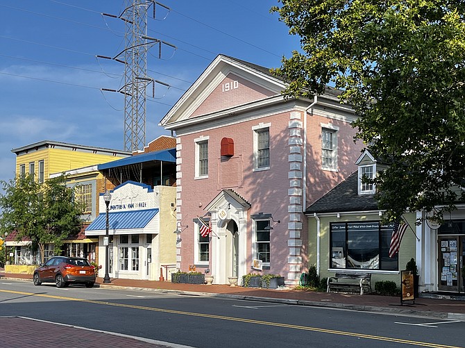 Buildings in the historic districts of the Town of Herndon’s downtown.