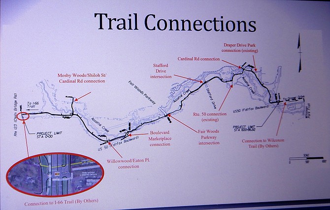 A map of the many trail connections planned along the way.